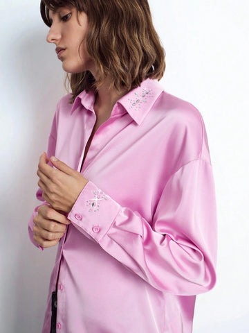 Maija Solid Drop Shoulder Shirt