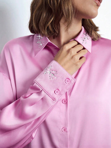 Maija Solid Drop Shoulder Shirt