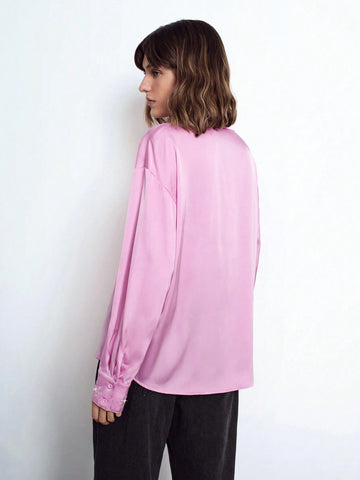 Maija Solid Drop Shoulder Shirt