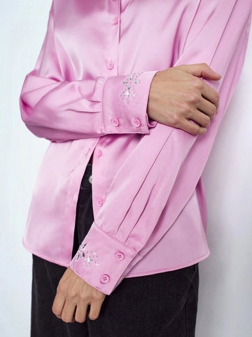 Maija Solid Drop Shoulder Shirt