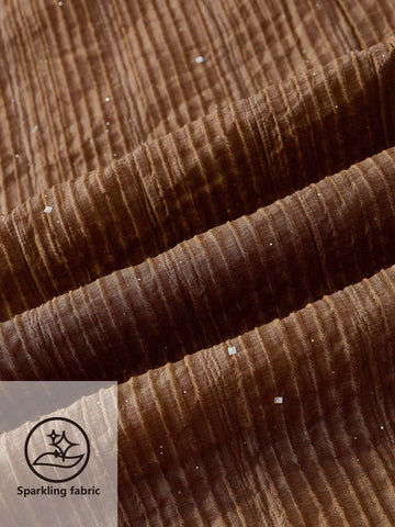 Maija Women Brown Solid Color Pocket Simple Casual Long Pants