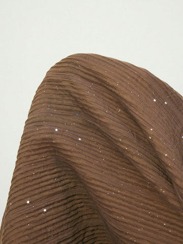 Maija Women Brown Solid Color Pocket Simple Casual Long Pants