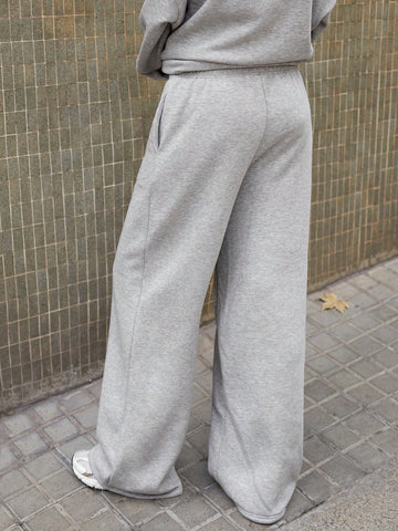 Maija Women's Casual Elastic Waist Relaxed Fit Long Sweatpants, Grey, Autumn/Winter