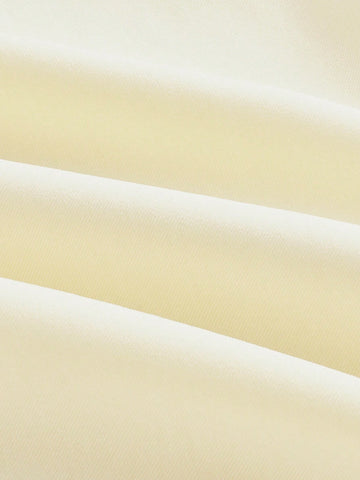 Maija Women's Elegant 3D Floral Decor Asymmetrical Adjustable Strap Casual Mini Dress, Soft Yellow