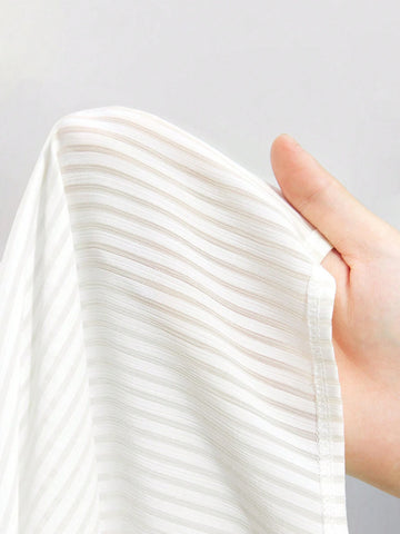 Maija Women's Lapel Striped Wrap Long Sleeve Casual Shirt