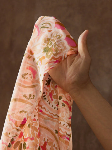 Retro Printed Summer Casual Blouse, Versatile, Fashionable, Comfortable & Loose Fit, Lapel Collar, Drop Shoulder, Long Sleeve, Front Button