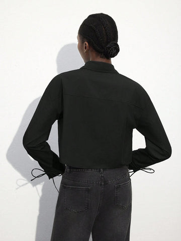 Maija Women's Plain Color Casual Blouse, Minimalist & Fashion For Daily Wear