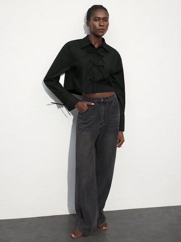 Maija Women's Plain Color Casual Blouse, Minimalist & Fashion For Daily Wear