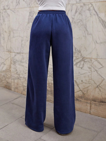 Maija Women's Tie-Waist Side Stripe Loose Casual Sweatpants