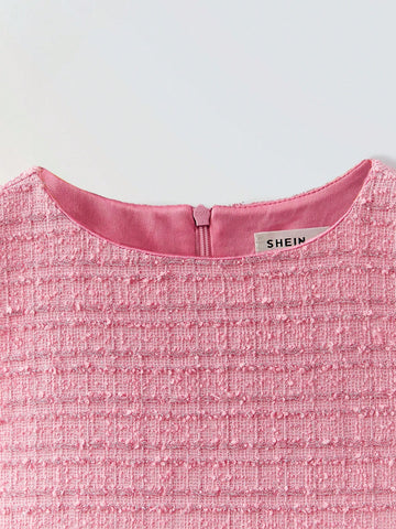 Maija Young Girl Casual Patchwork Floral Print Ruffle Hem Dress