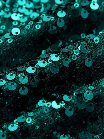 Young Girl Fused Casual Sequin & Faux Fur Vest Dress