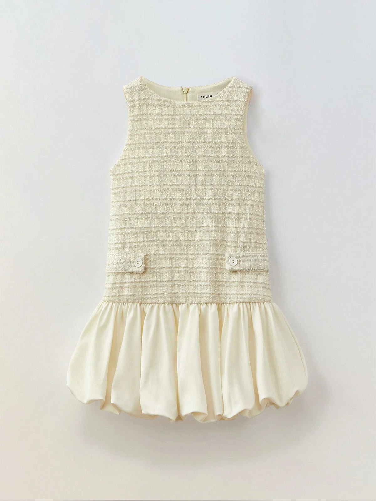 Maija Young Girl Leisure Patchwork Ruffle Hem Dress