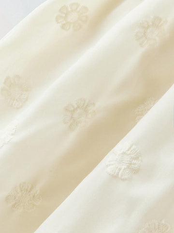 Young Girl Loose Casual Contrast Color Floral Pattern Camisole Dress