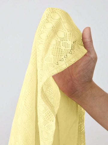 Young Girl Loose Casual Layered Peter Pan Collar Bow Decor Long Sleeve Dress