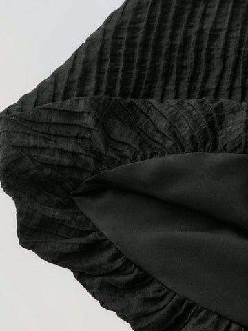 Young Girl Oversized Casual Peter Pan Collar 3D Floral Decor Babydoll Dress