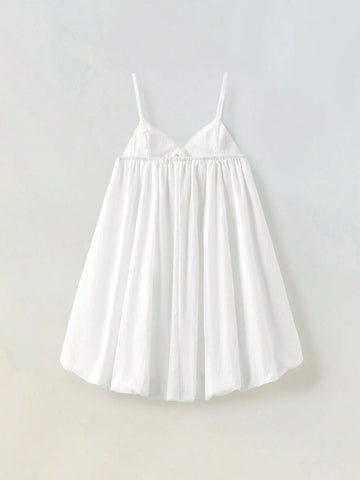 Young Girls Simple Vacation Bohemian Style Sleeveless Dress