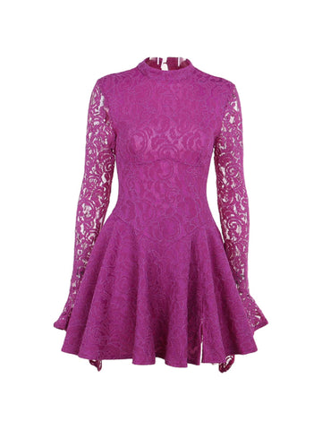 Marnie Long Sleeve Hollow Lace Dress