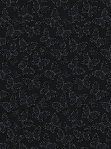 Women's Butterfly Printed Side Slit Skirt