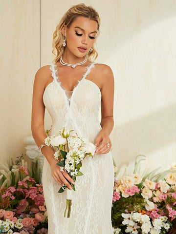 Mermaid Hem Lace Cami Wedding Dress Mermaid Dress