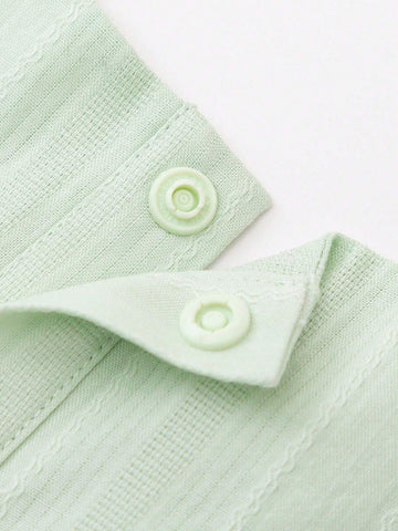 Mini Bala Girls Short Sleeve Shirt 2024 Summer New Baby Cotton Breathable Solid Color Top