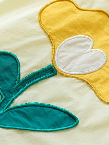 Mini Bala Girls' Short Sleeve Shirt: Summer New Baby Fashion Sweet Bubble Sleeve Turn-Down Collar Clothes