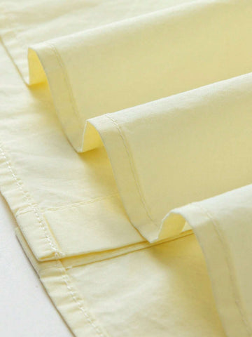 Mini Bala Girls' Short Sleeve Shirt: Summer New Baby Fashion Sweet Bubble Sleeve Turn-Down Collar Clothes