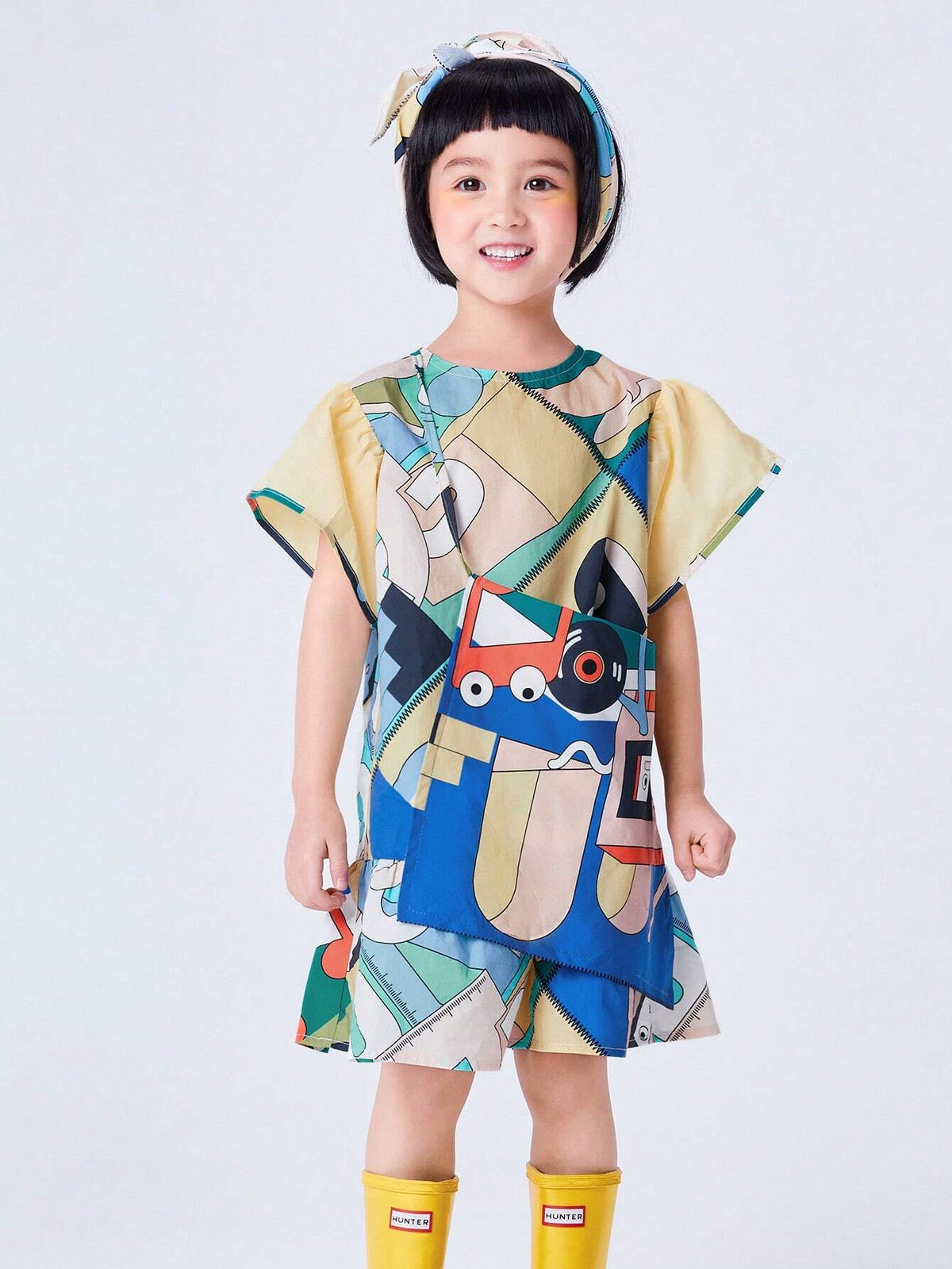 Mini Bala Summer Cartoon Cute Dress For Girls