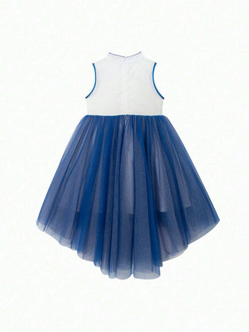 Mini Bala Summer New Girls' Baby Dreamy Chinese Style Collar Vest Princess Dress