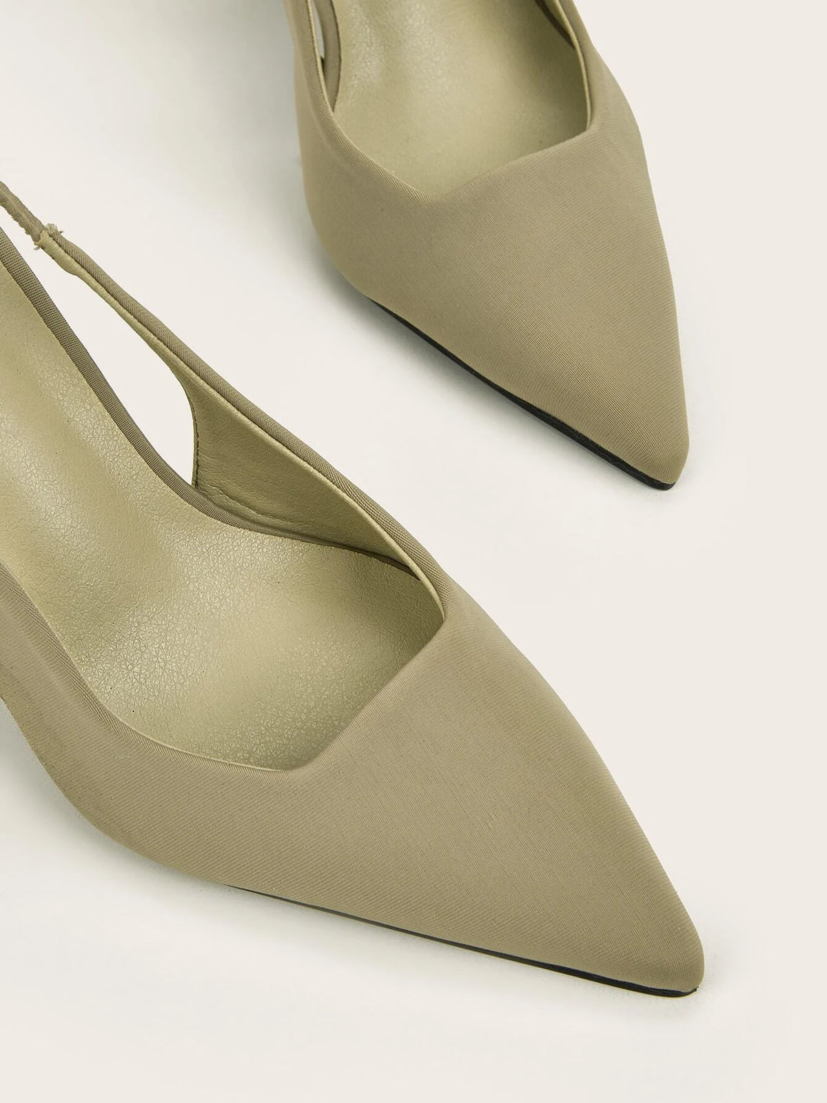 Minimalist Point Toe Stiletto Heeled Slingback Pumps