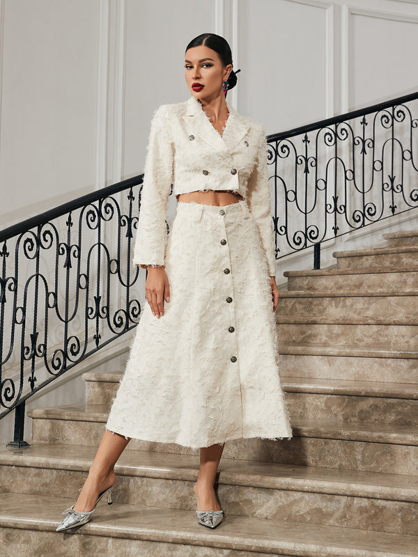 Mitzi Fringe Skirt Set