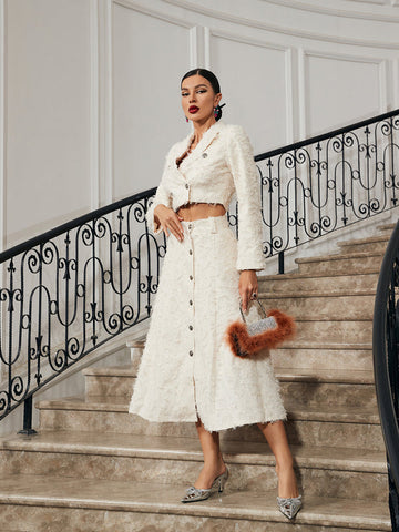 Mitzi Fringe Skirt Set