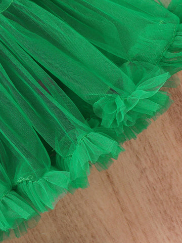 Mother-Daughter Casual Shiny Sequin Embellished Versatile A-Line Skirt