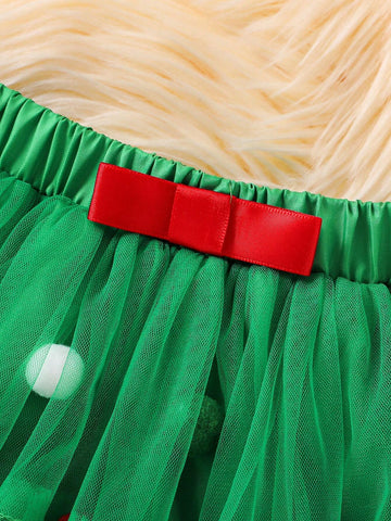 Mother-Daughter Casual Shiny Sequin Embellished Versatile A-Line Skirt