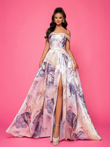 New Arrival Sexy Long Off Shoulder Elegant Cocktail Party Evening Gown