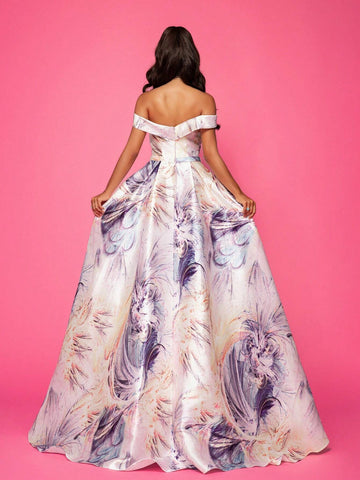 New Arrival Sexy Long Off Shoulder Elegant Cocktail Party Evening Gown