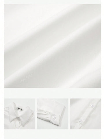 New Design Wrinkle-Resistant White Shirt For Women, Fashionable And Versatile, Autumn And Winter