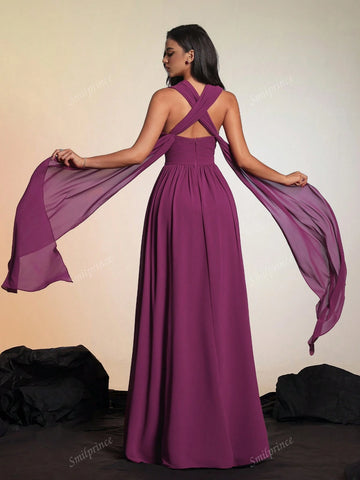 New Elegant Luxury Stylish Lady's Evening Gown