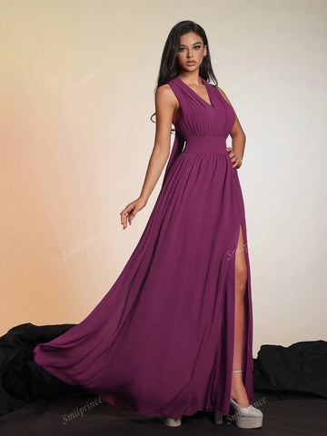 New Elegant Luxury Stylish Lady's Evening Gown