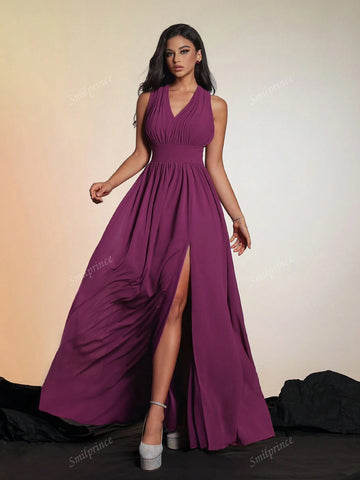 New Elegant Luxury Stylish Lady's Evening Gown