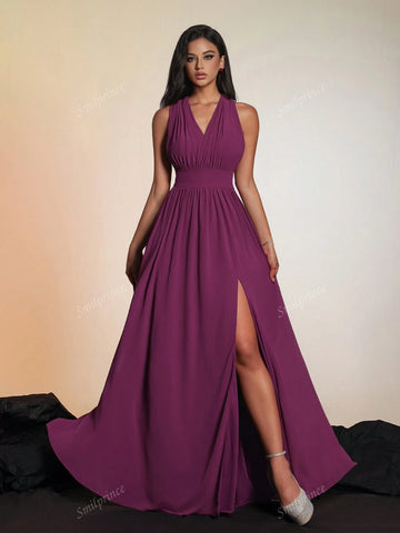 New Elegant Luxury Stylish Lady's Evening Gown