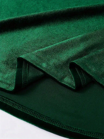 New European & American Cross-Border Autumn/Winter Round Neck Long Sleeve Dress