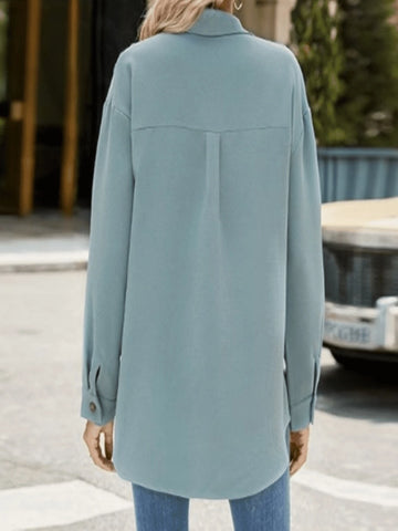 New Fashionable Women Long Sleeve Casual Shirt