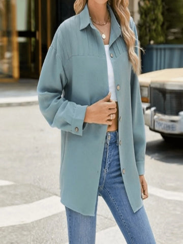 New Fashionable Women Long Sleeve Casual Shirt