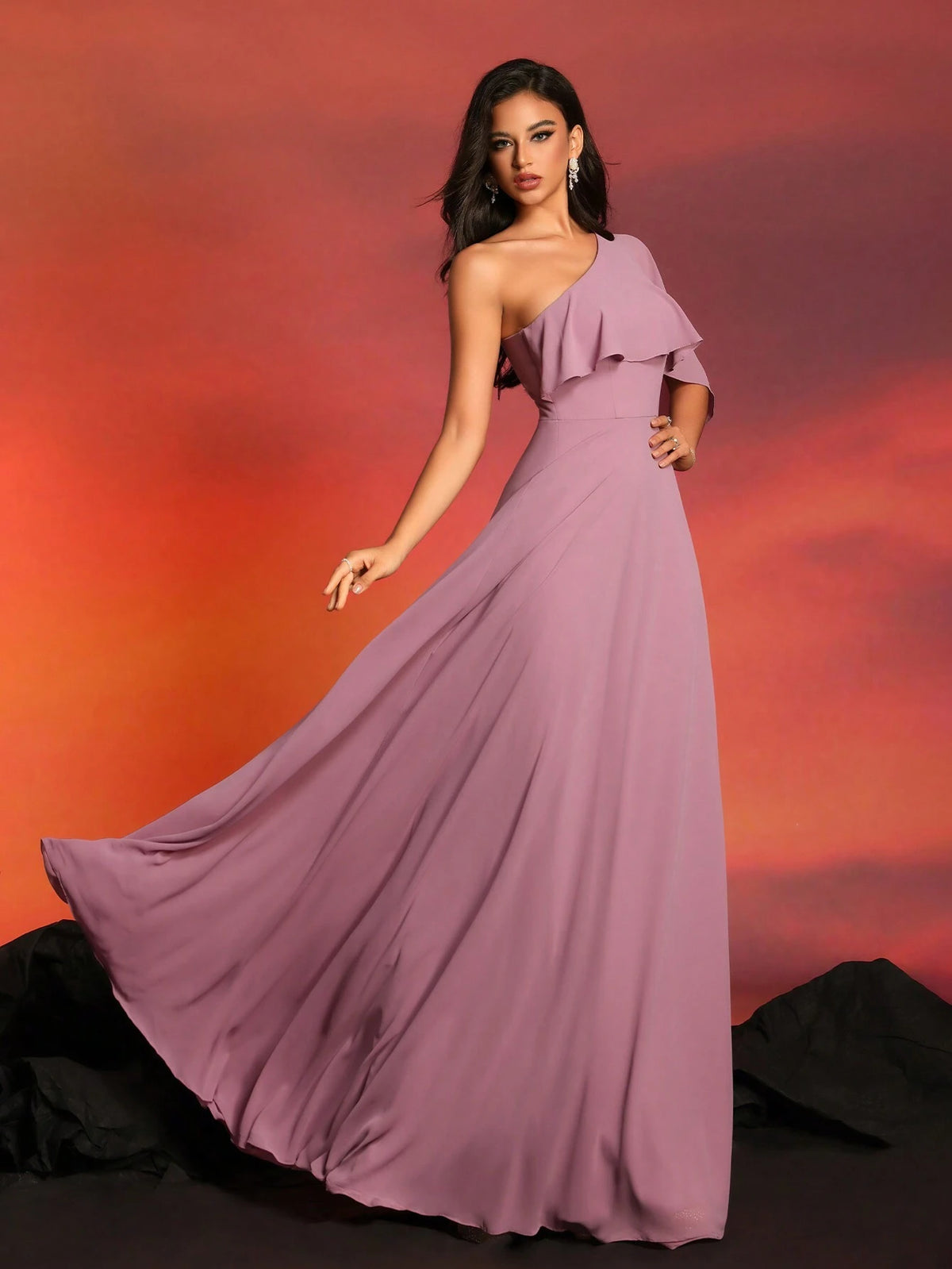 New French Noble Style Cocktail Party Evening Dress