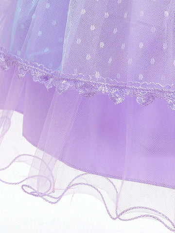 New Girls Unicorn Beaded Princess Dress, Children Party Costume For Halloween Cosplay Performance