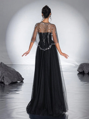 New High-End And Elegant Elegant Evening Dress For Dinner And Ceremony