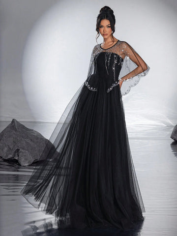 New High-End And Elegant Elegant Evening Dress For Dinner And Ceremony