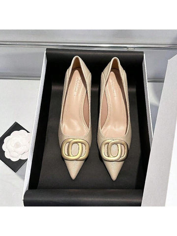 New Light Weight Casual Breathable Thin High Heel Plain Dress Pumps, Fashionable Date High Heels For Plus Size Women, Autumn