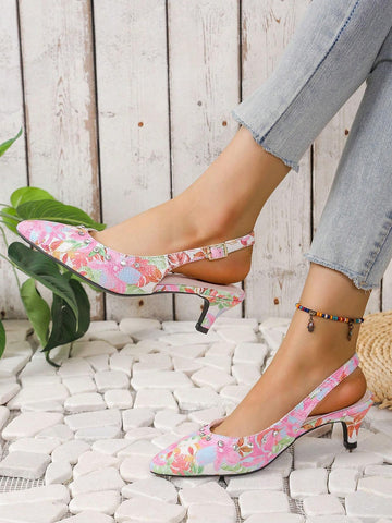 New Rhinestone Embellished Pointed Toe High Heel Pumps, Fashionable And Elegant Ladies