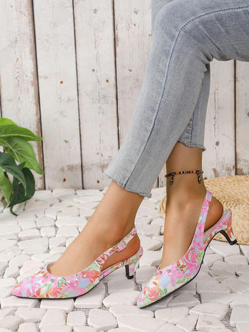 New Rhinestone Embellished Pointed Toe High Heel Pumps, Fashionable And Elegant Ladies